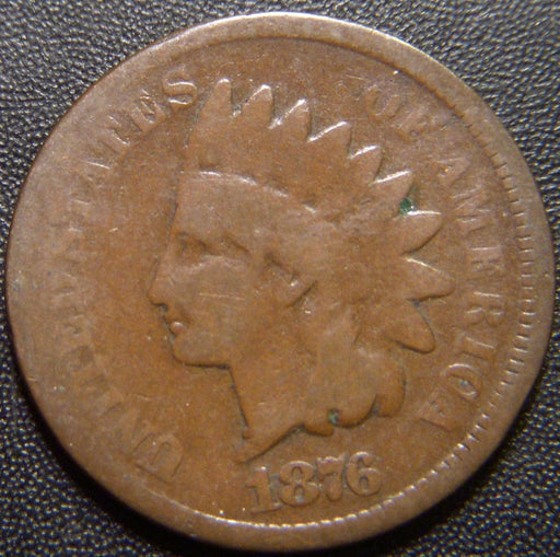 1876 Indian Head Cent - Good