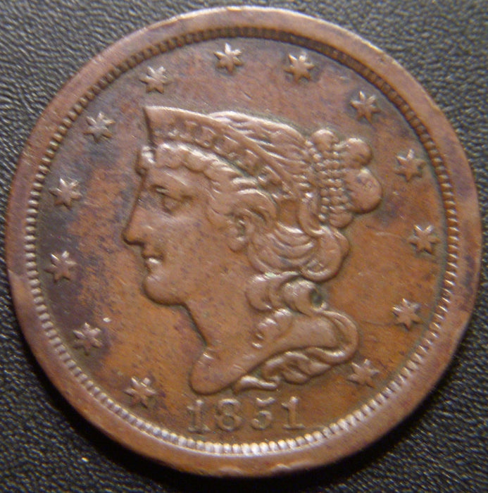 1851 Half Cent - Very Fine