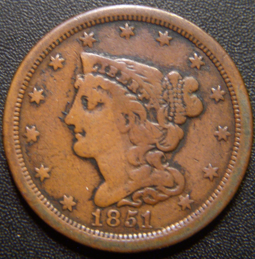 1851 Half Cent - Very Good