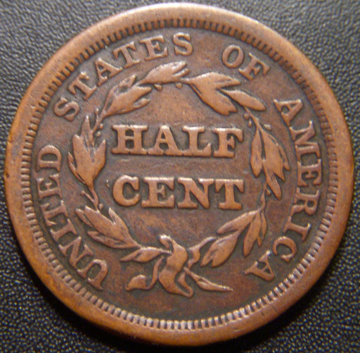1851 Half Cent - Very Good