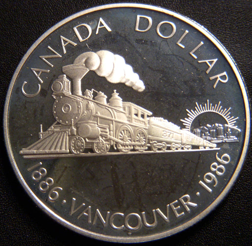 1986 Canadian Dollar - Vancouver Proof-Like