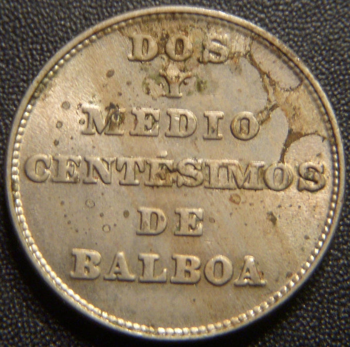 1940 2 1/2 Centesimes - Panama