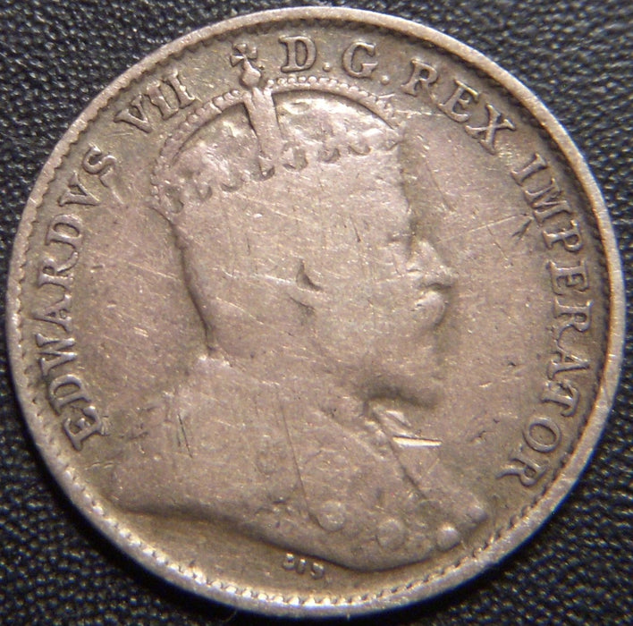 1906 Canadian Silver Five Cent - Very Good