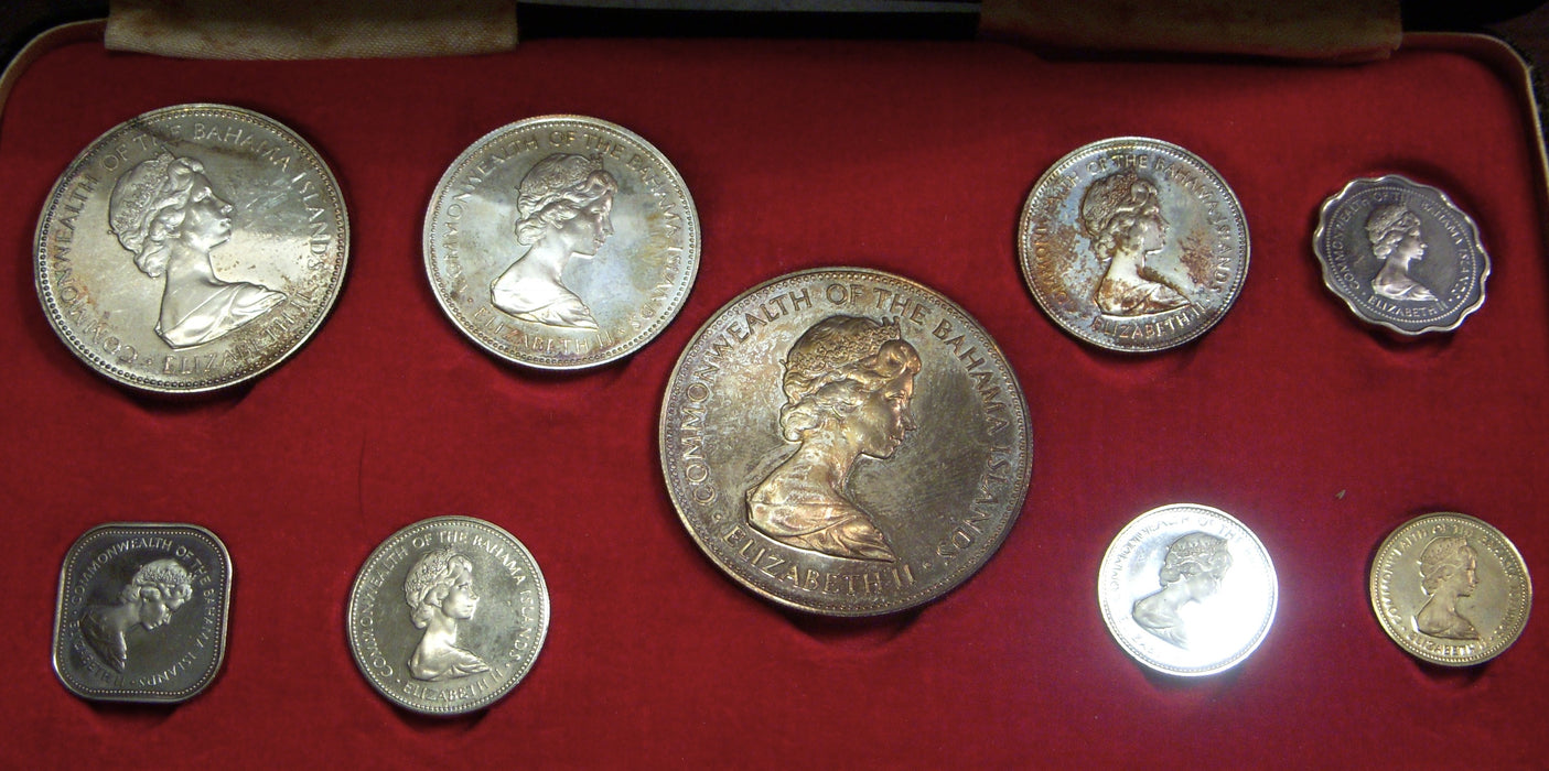 1971 9 Piece Silver Set Bahama