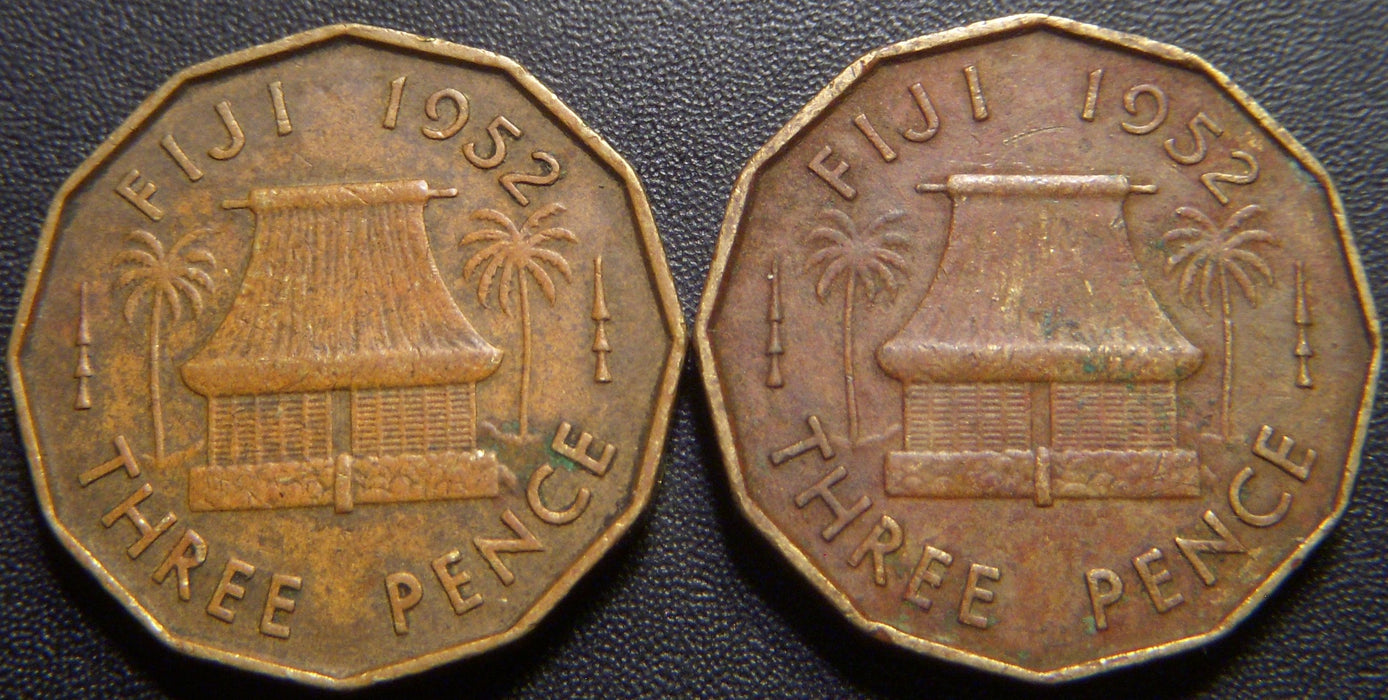 1952 3 Pence - Fiji