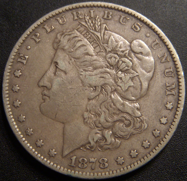 1878 Morgan Dollar - 7TF Rev 79 Fine