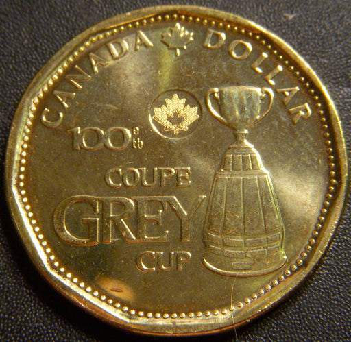 2012 Canadian $1 - Grey Cup Uncirculated