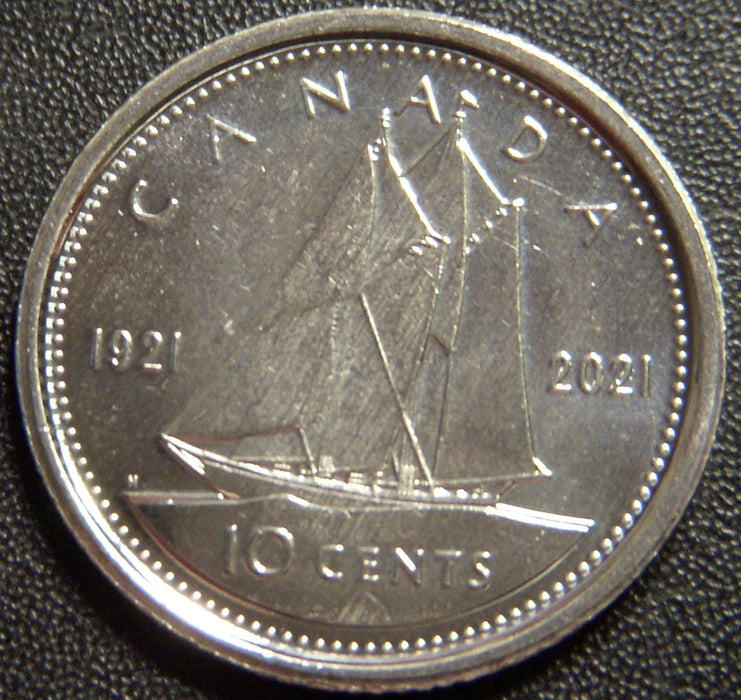 2021 Canadian Dime - Double Date Uncirculated