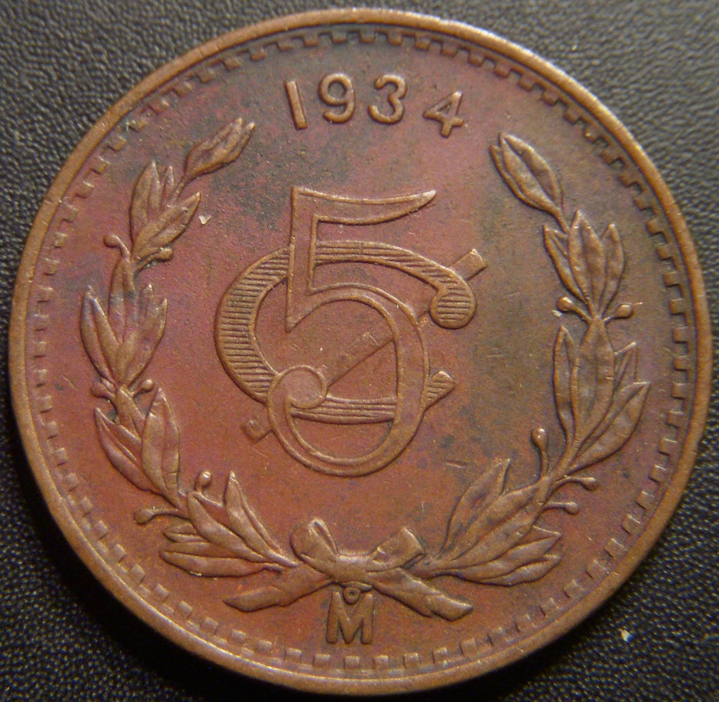 1934 5 Centavos - Mexico