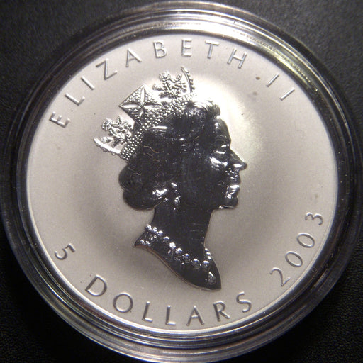 2003 $5 Good Fortune Silver Canada Maple Leaf
