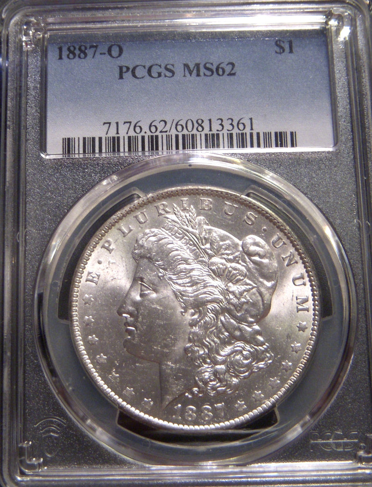 1887-O Morgan Dollar - PCGS MS62