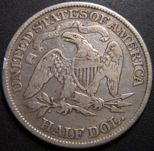1870 Seated Half Dollar - Very Good
