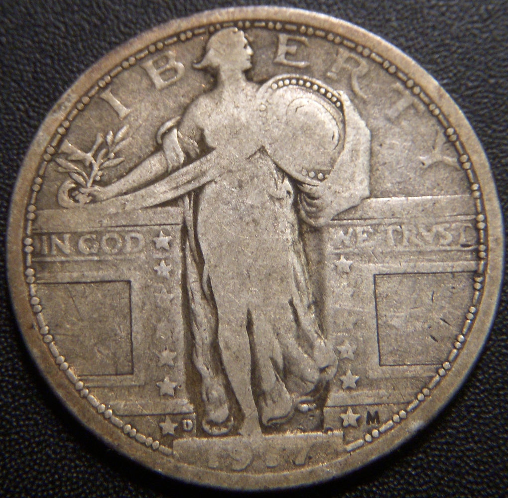 1917-D T1 Standing Quarter - Very Good