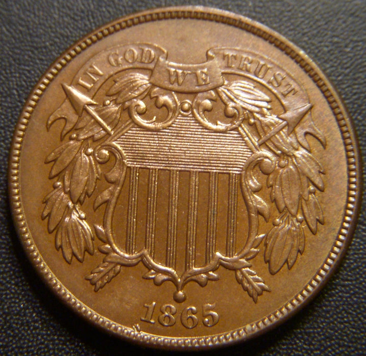 1865 Two Cent - Fancy 5 Uncirculated