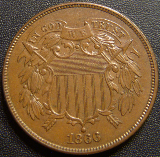 1866 Two Cent - Uncirculated