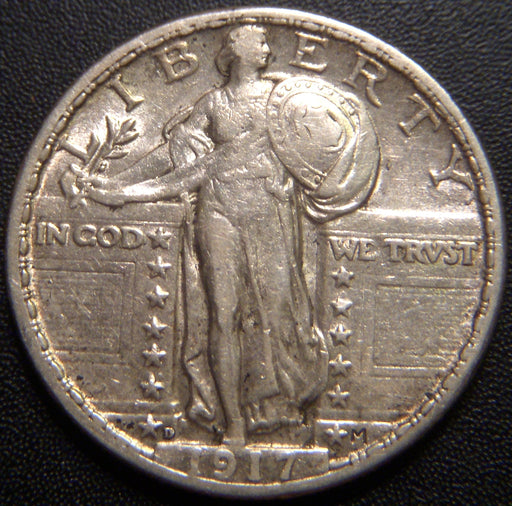 1917-D T2 Standing Quarter - Extra Fine