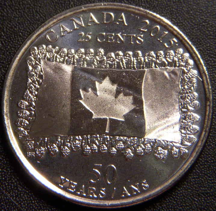 2015 Canadian Quarter - Flag Uncirculated