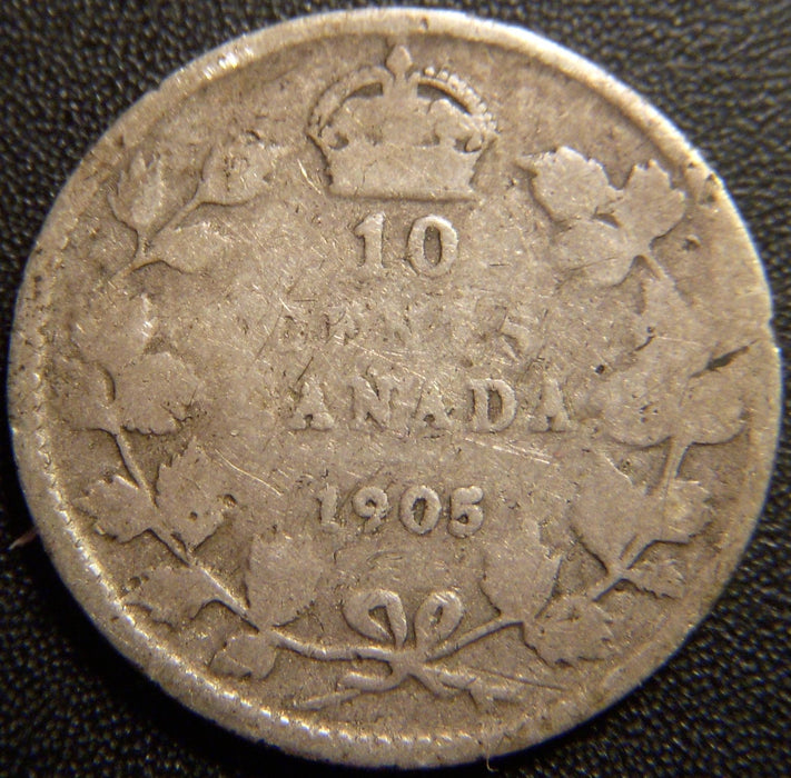 1905 Canadian Dime - Good