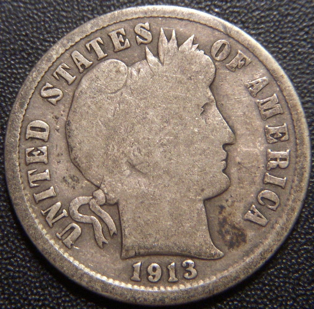 1913-S Barber Dime - Good