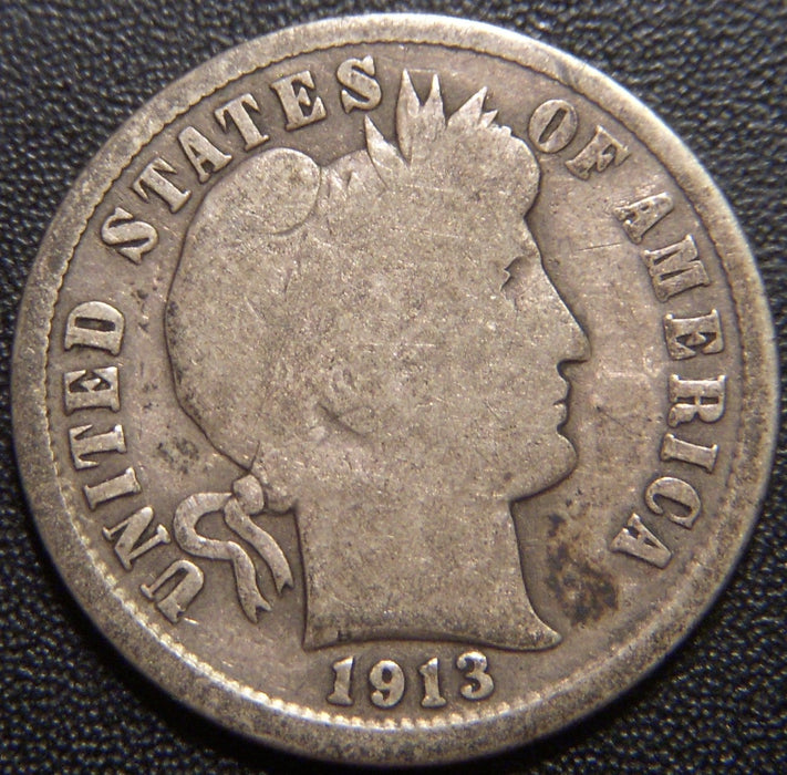 1913-S Barber Dime - Good