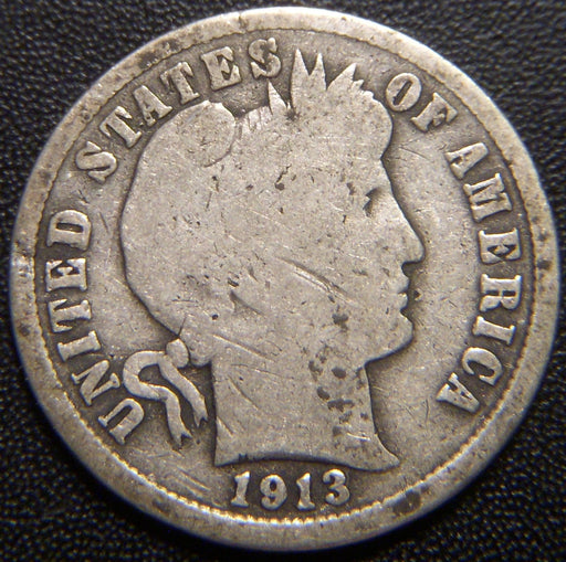 1913-S Barber Dime - Good