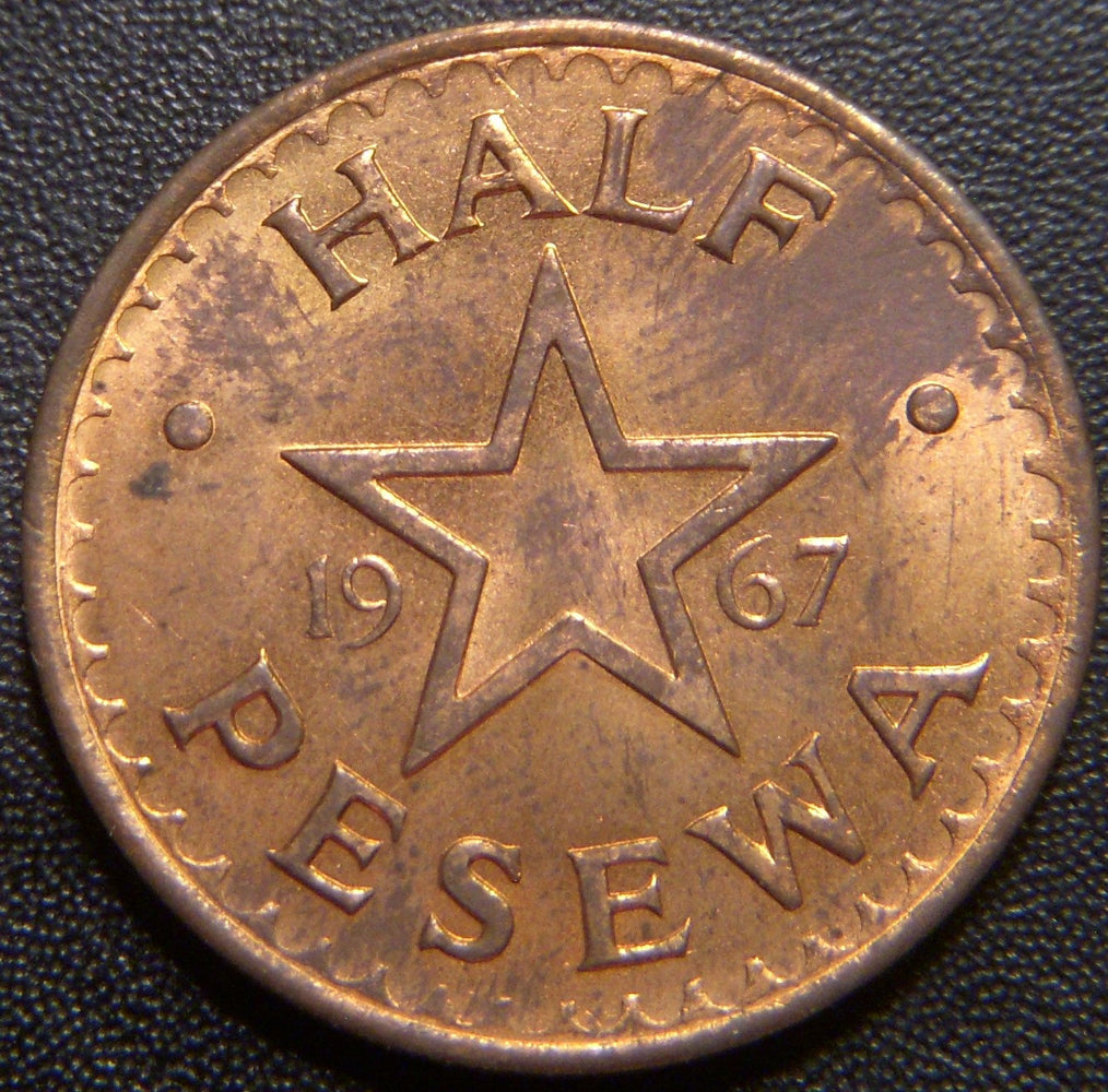 1967 Half Pesewa - Ghana