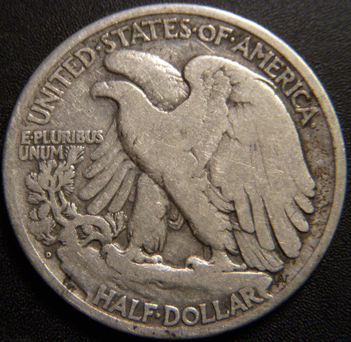 1920-D Walking Half Dollar - Good