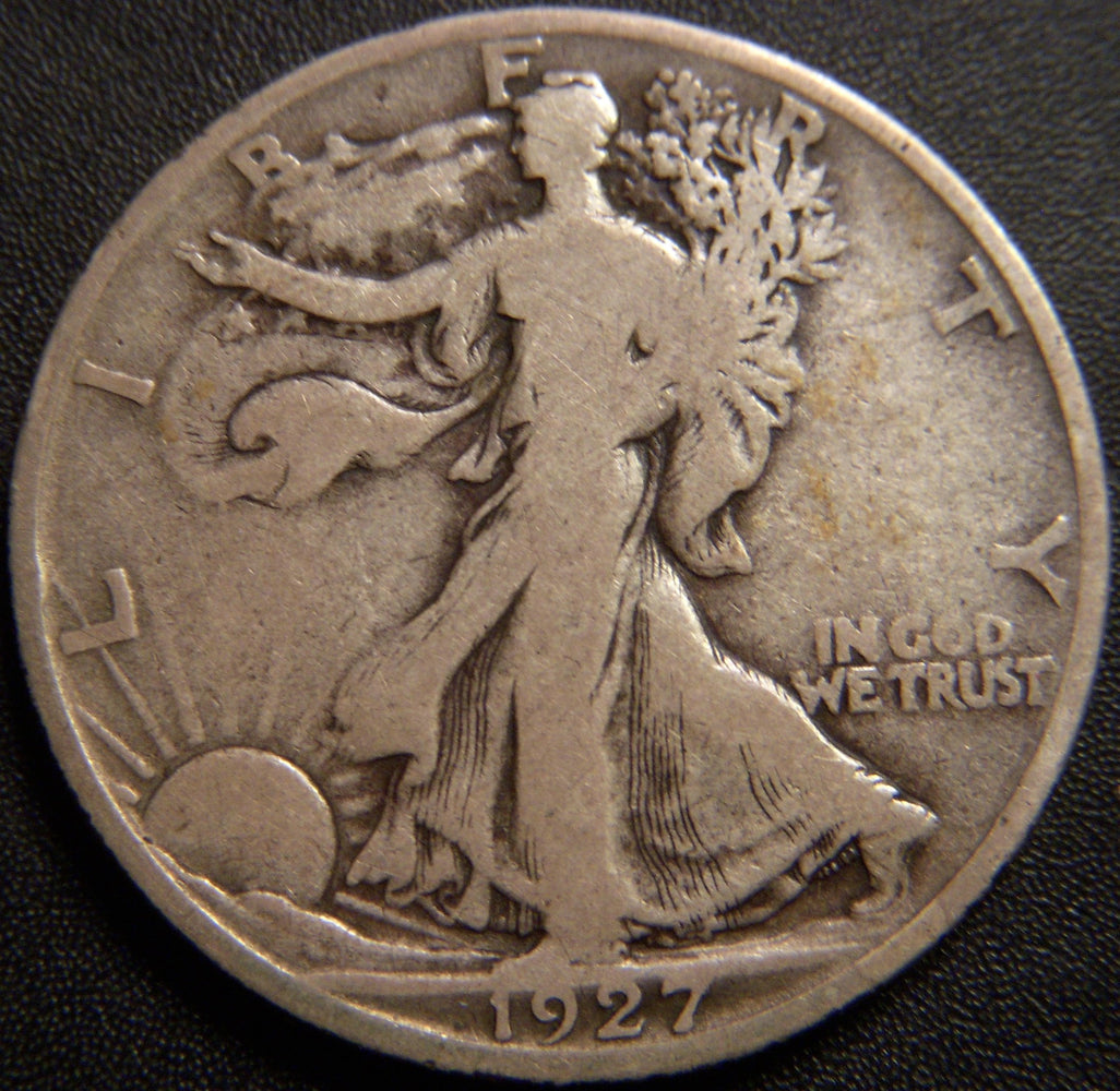 1927-S Walking Half Dollar - Good