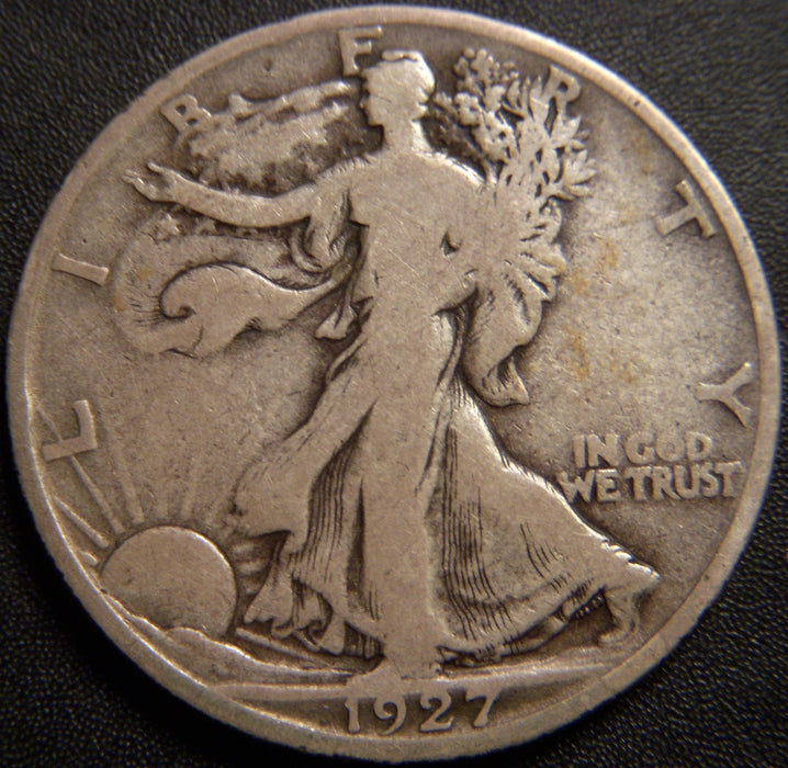 1927-S Walking Half Dollar - Good