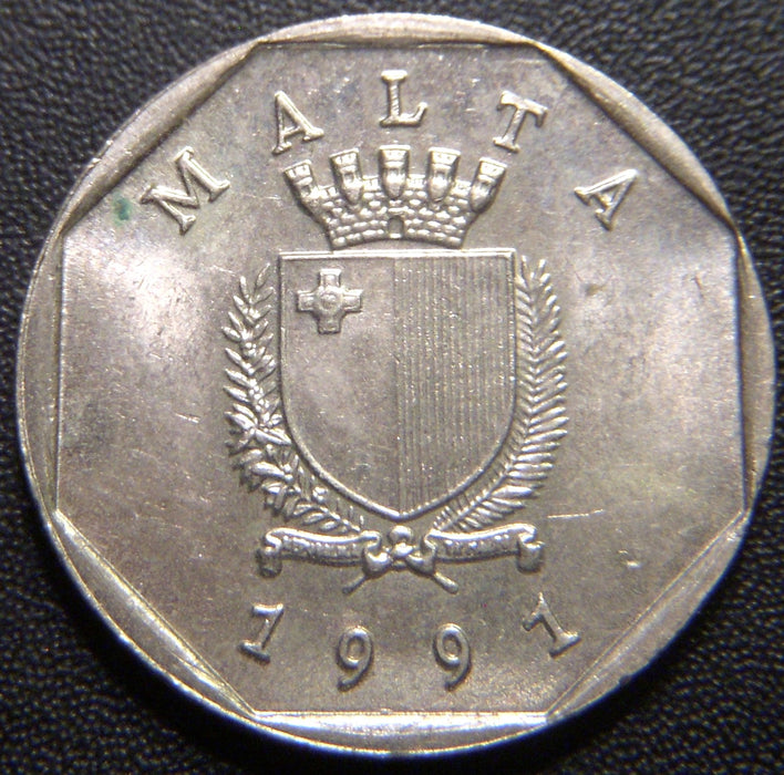 1991 5 Cents - Malta