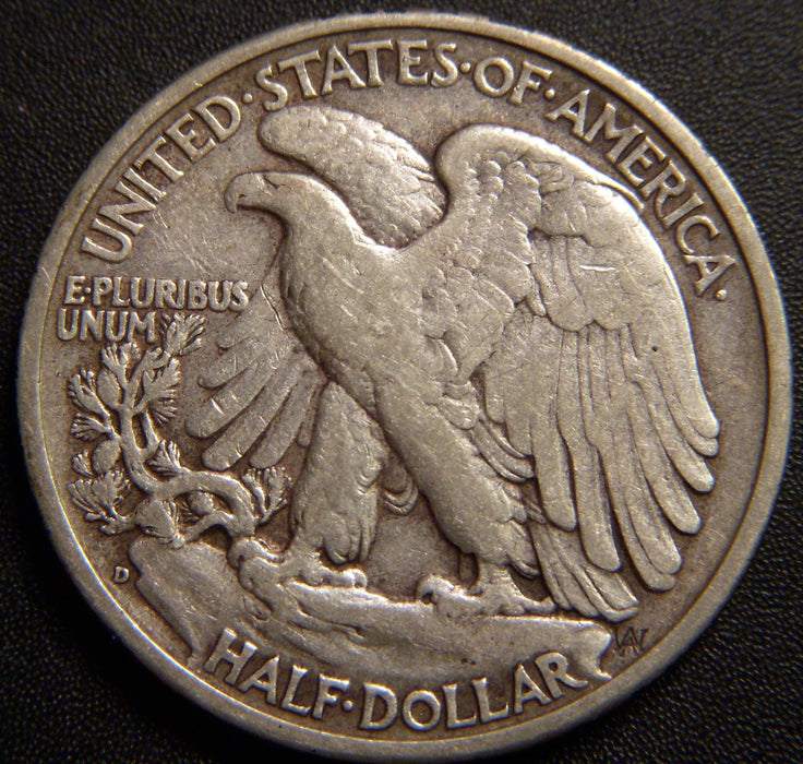 1939-D Walking Half Dollar - Very Fine