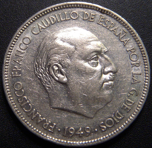 1949 (1950) 5 Peseta - Spain
