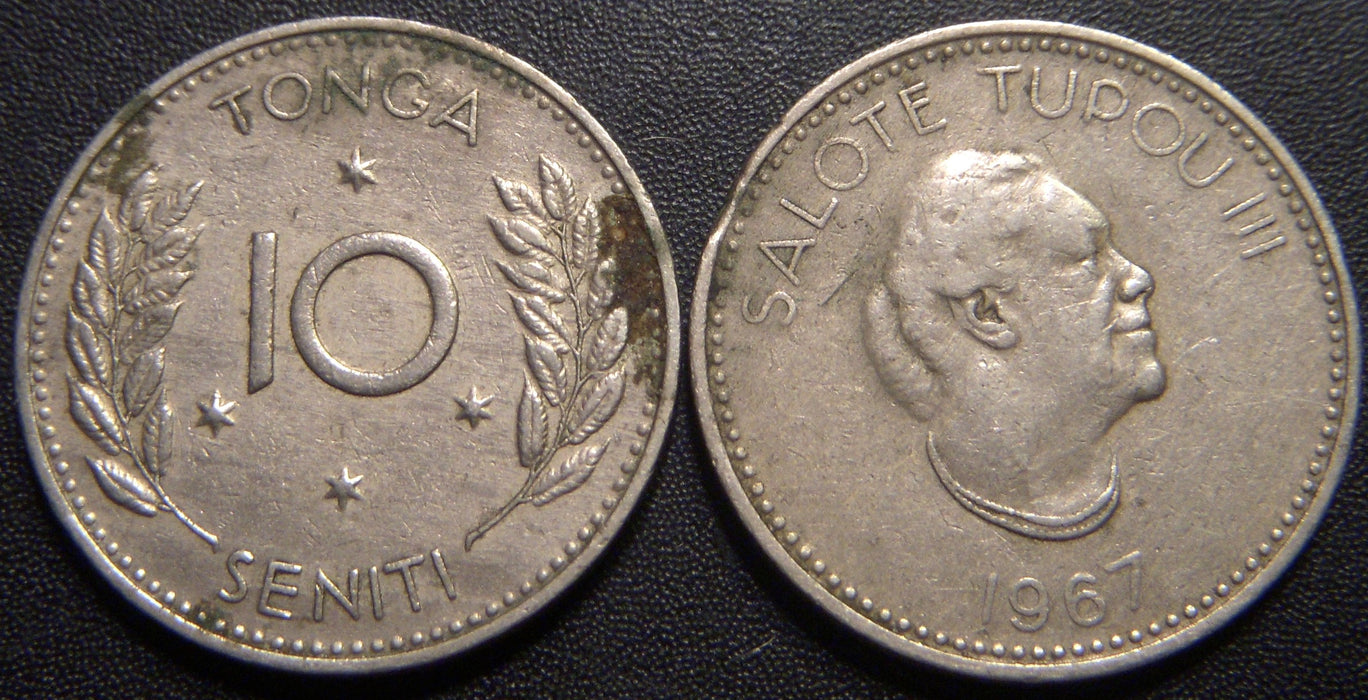 1967 10 Seniti - Tonga