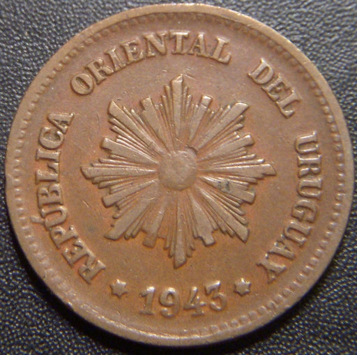 1943 2 Centesimos - Uruguay