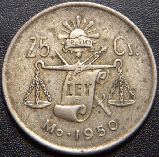 1950 25 Centavos - Mexico