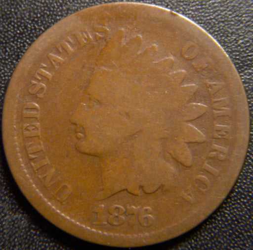 1876 Indian Head Cent - Good