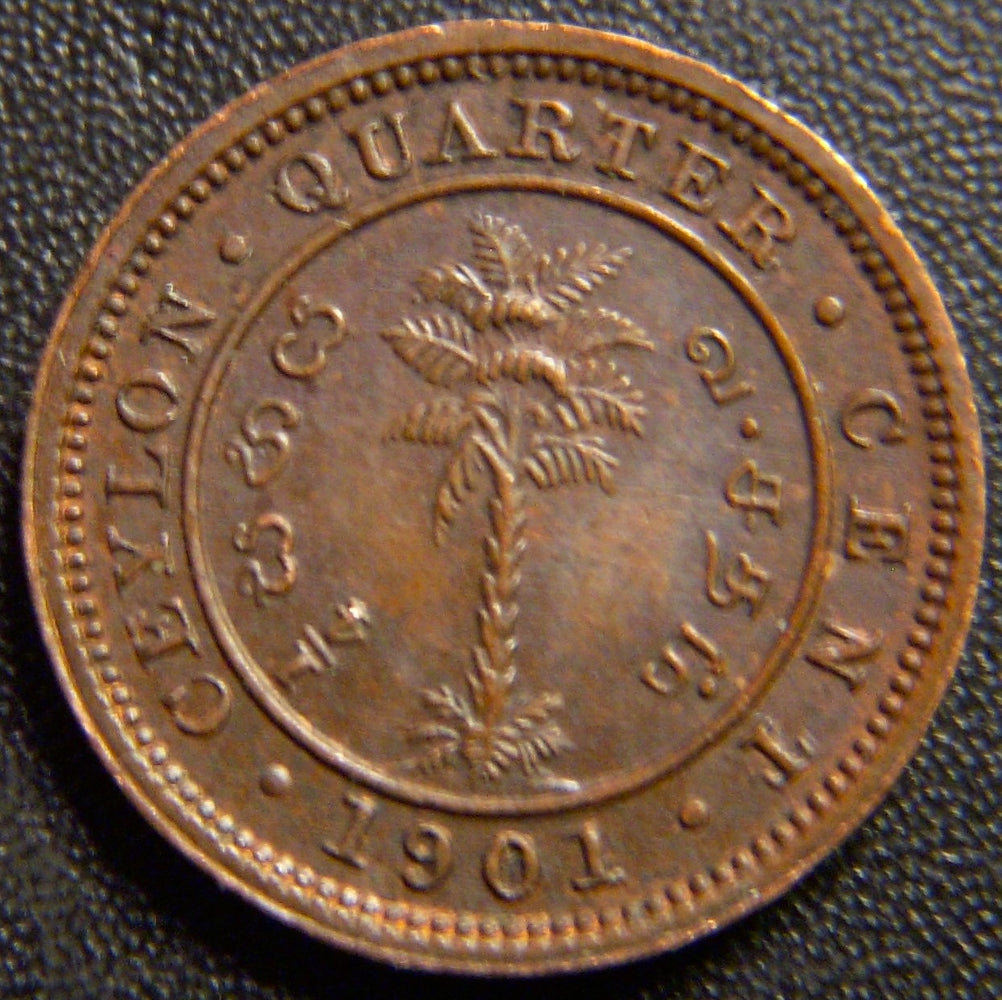 1901 Quarter Cent - Ceylon