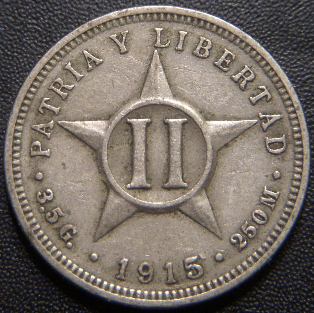 1915 2 Centavos - Cuba