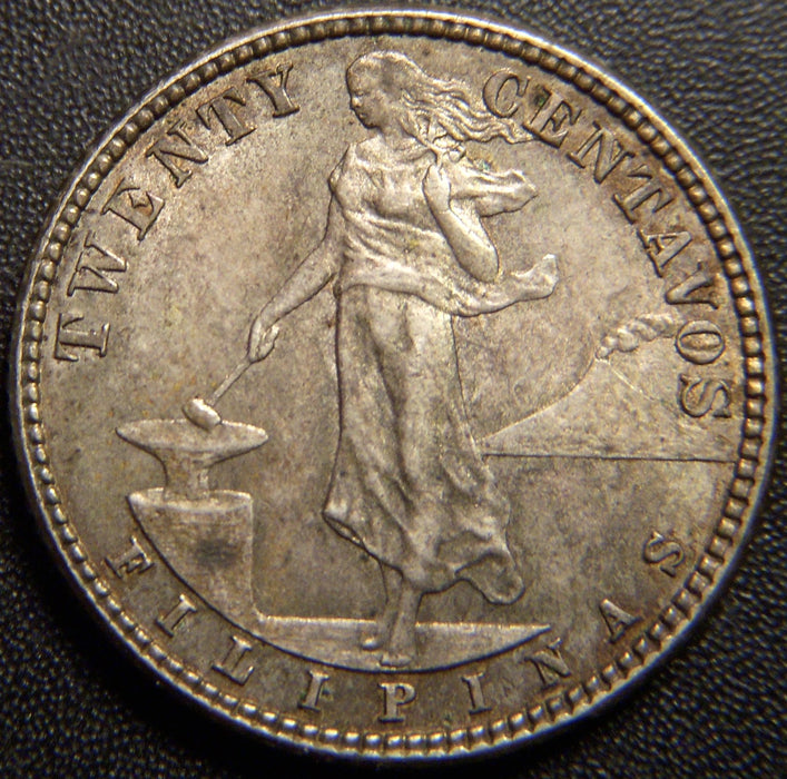 1912-S 20 Centavos - Philippines