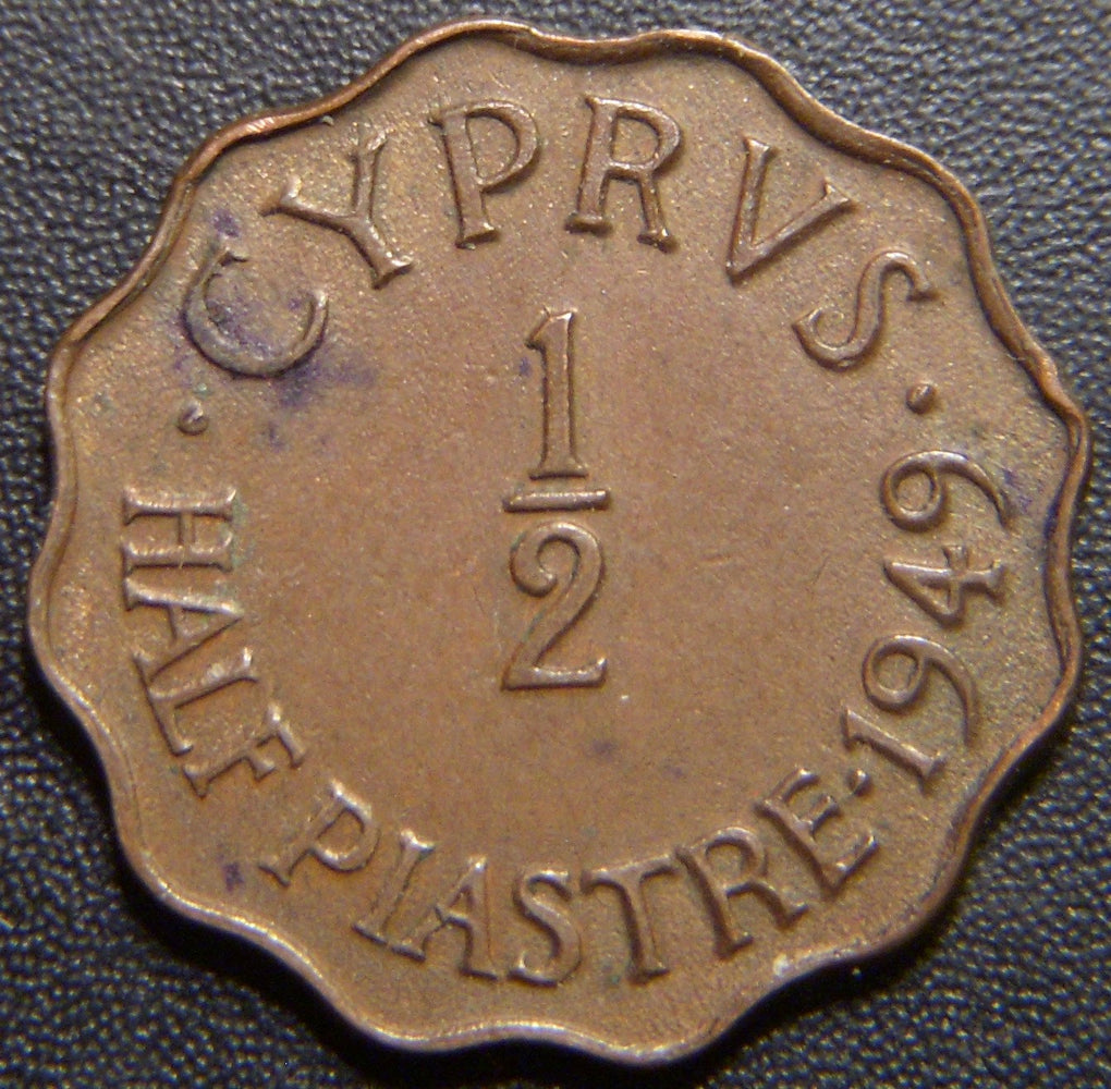 1949 Half Piastre - Cyprus