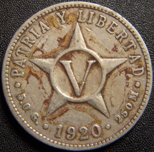 1920 5 Centavos - Cuba