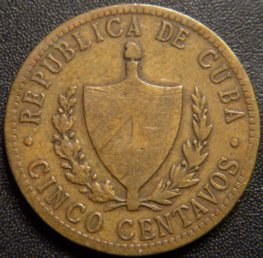 1943 5 Centavos - Cuba