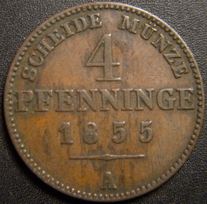 1855A 4 Pfenninge - German - Prussia