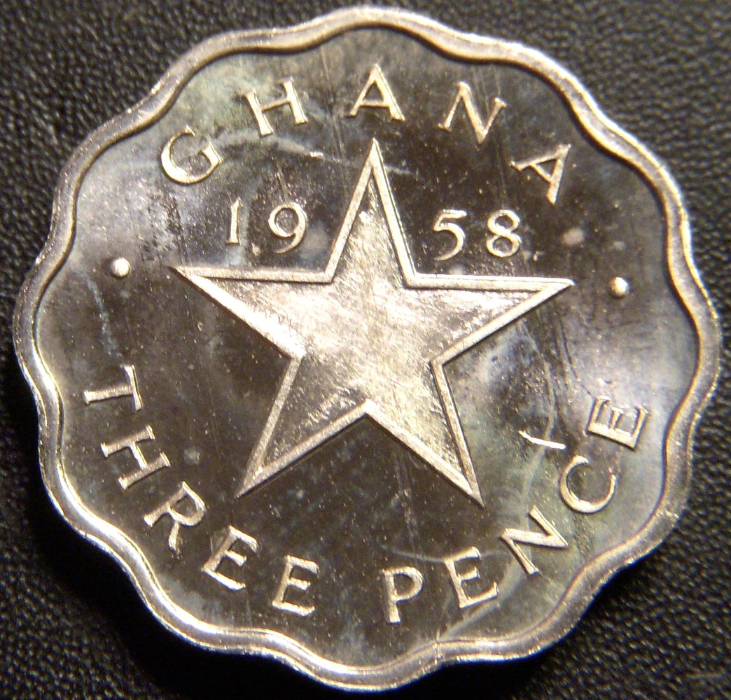 1853 3 Pence - Ghana