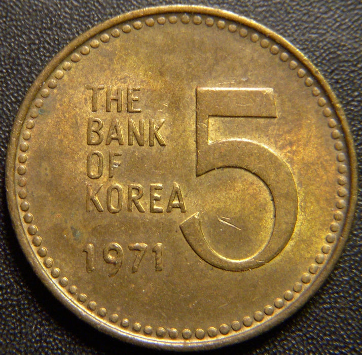 1971 5 Won - Korea South