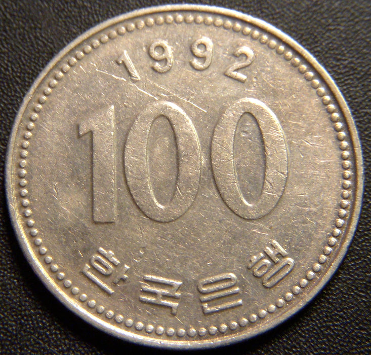 1992 100 Won - Korea South