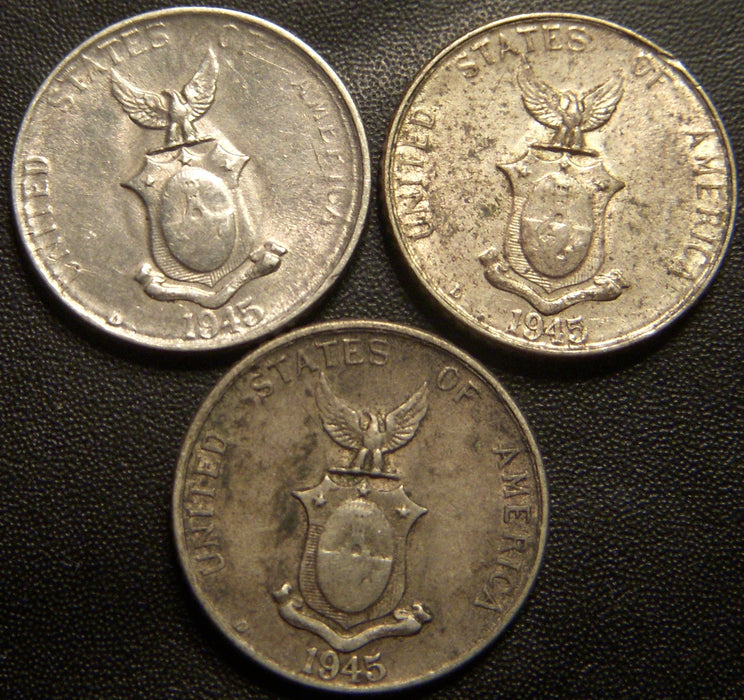 1945-D Ten Centavos - Philippines