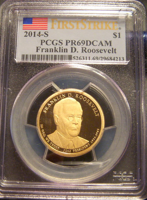 2014-S F. Roosevelt Dollar - PCGS PR69DCAM