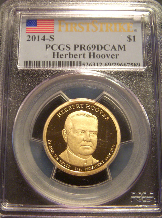 2014-S H. Hoover Dollar - PCGS PR69DCAM