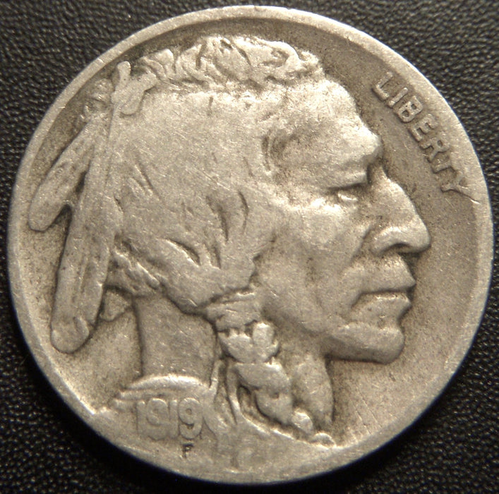 1919-D Buffalo Nickel - Very Good